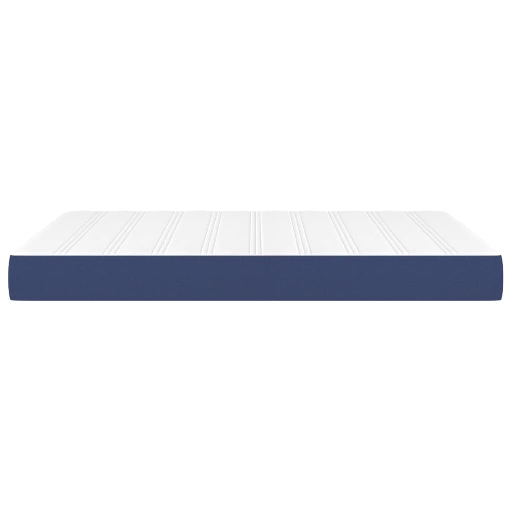 Pocketveringmatras 140x200x20 cm stof blauw