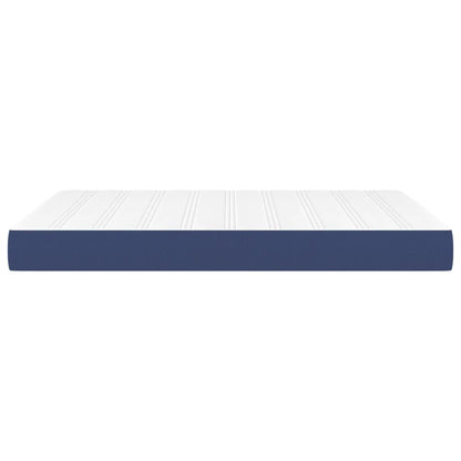 Pocketveringmatras 140x200x20 cm stof blauw