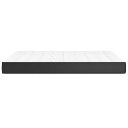 Pocketveringmatras 140x200x20 cm kunstleer zwart