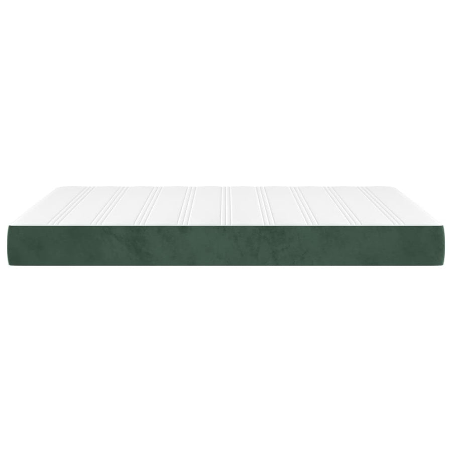 Pocketveringmatras 140X200X20 Cm Fluweel Donkergroen