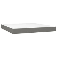Pocketveringmatras 160x200x20 cm stof donkergrijs