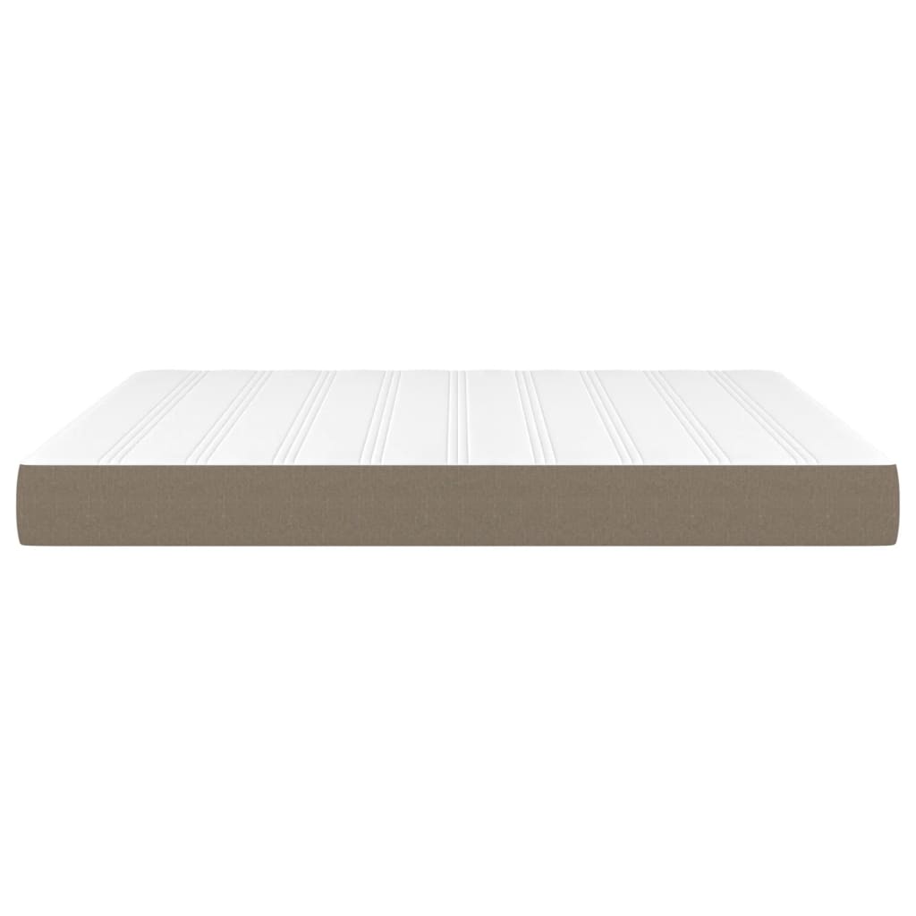 Pocketveringmatras 160x200x20 cm stof taupe