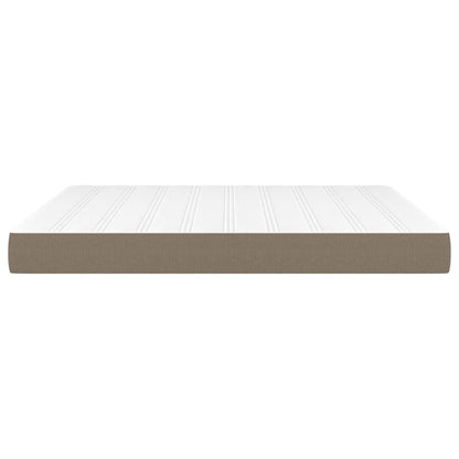 Pocketveringmatras 160x200x20 cm stof taupe