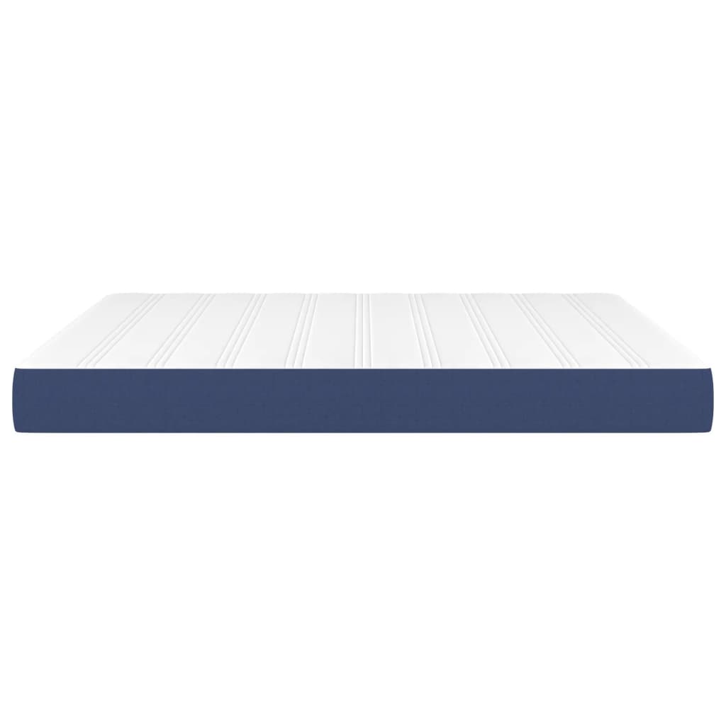 Pocketveringmatras 160x200x20 cm stof blauw