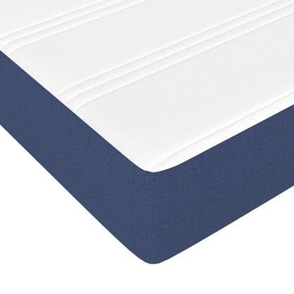 Pocketveringmatras 160x200x20 cm stof blauw