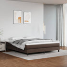 Pocketveringmatras 160x200x20 cm kunstleer bruin