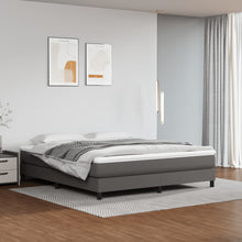 Pocketveringmatras 160x200x20 cm kunstleer grijs