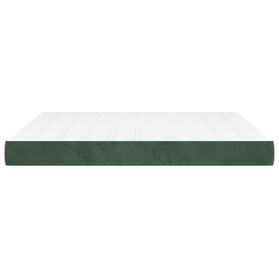 Pocketveringmatras 160X200X20 Cm Fluweel Donkergroen