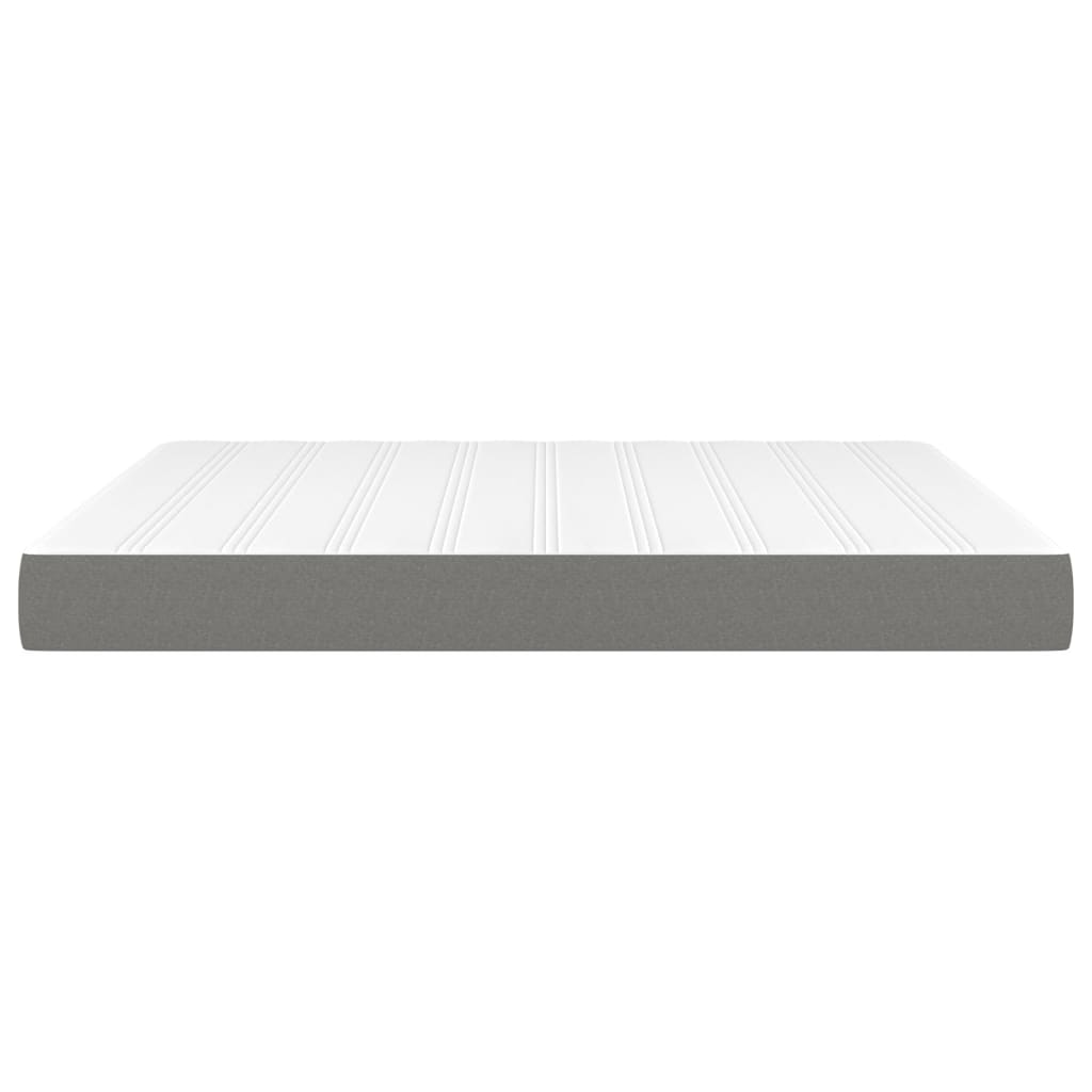 Pocketveringmatras 180x200x20 cm stof donkergrijs