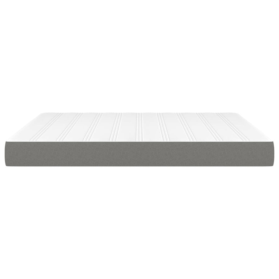 Pocketveringmatras 180x200x20 cm stof donkergrijs
