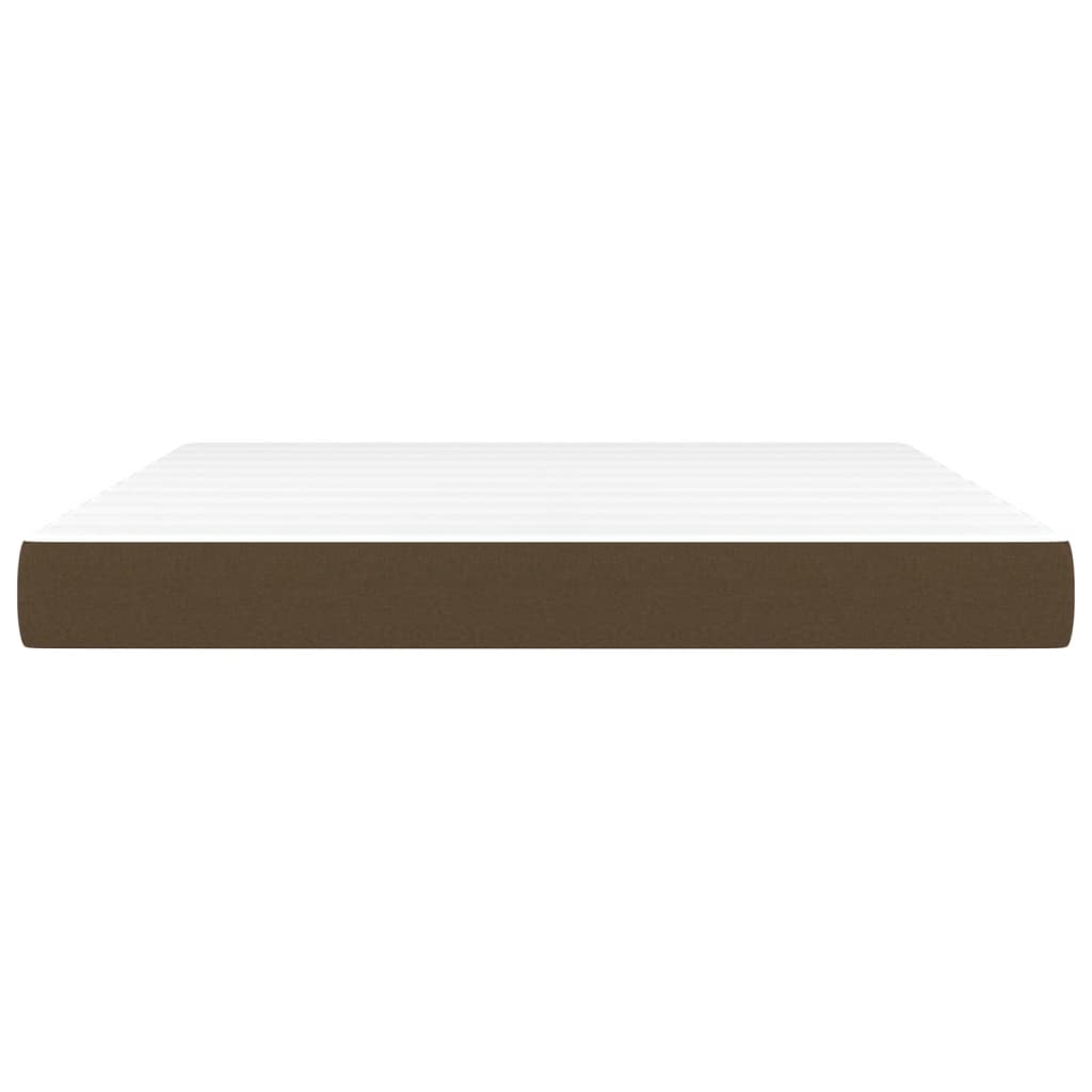 Pocketveringmatras 160X200X20 Cm Stof Donkerbrui8 180 x 200 cm Donkerbruin