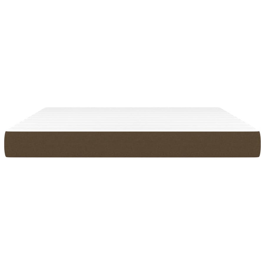 Pocketveringmatras 160X200X20 Cm Stof Donkerbrui8 180 x 200 cm Donkerbruin