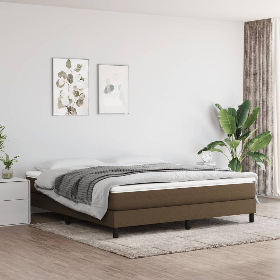 Pocketveringmatras 160X200X20 Cm Stof Donkerbrui8 180 x 200 cm Donkerbruin