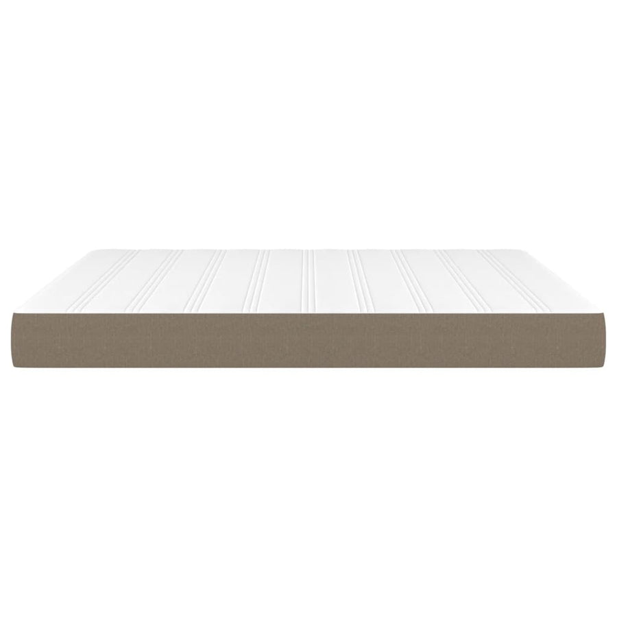 Pocketveringmatras 180x200x20 cm stof taupe