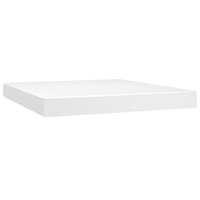 Pocketveringmatras 180x200x20 cm kunstleer wit