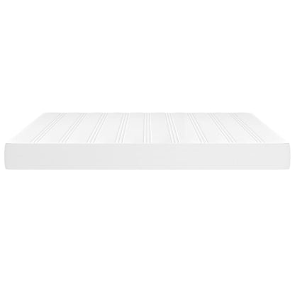 Pocketveringmatras 180x200x20 cm kunstleer wit