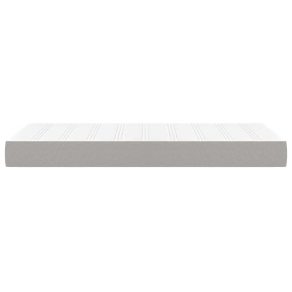 Pocketveringmatras medium twin 100x190x20 cm stof lichtgrijs