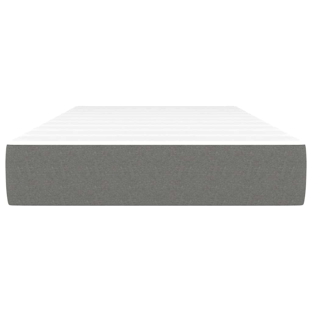 Pocketveringmatras medium twin 100x190x20 cm stof donkergrijs