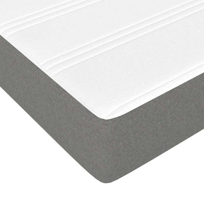 Pocketveringmatras medium twin 100x190x20 cm stof donkergrijs