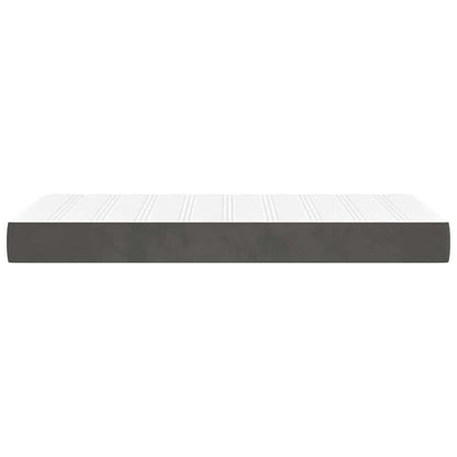 Pocketveringmatras medium twin 100x190x20 cm fluweel donkergrijs