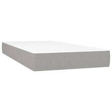 Pocketveringmatras medium twin XL 100x203x20 cm stof lichtgrijs