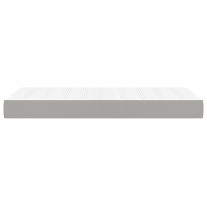 Pocketveringmatras medium twin XL 100x203x20 cm stof lichtgrijs