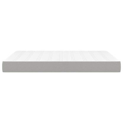Pocketveringmatras medium full 137x190x20 cm stof lichtgrijs