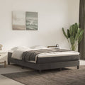 Pocketveringmatras medium full 137x190x20 cm fluweel donkergrijs