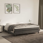 Pocketveringmatras medium 193x203x20 cm donkergrijs