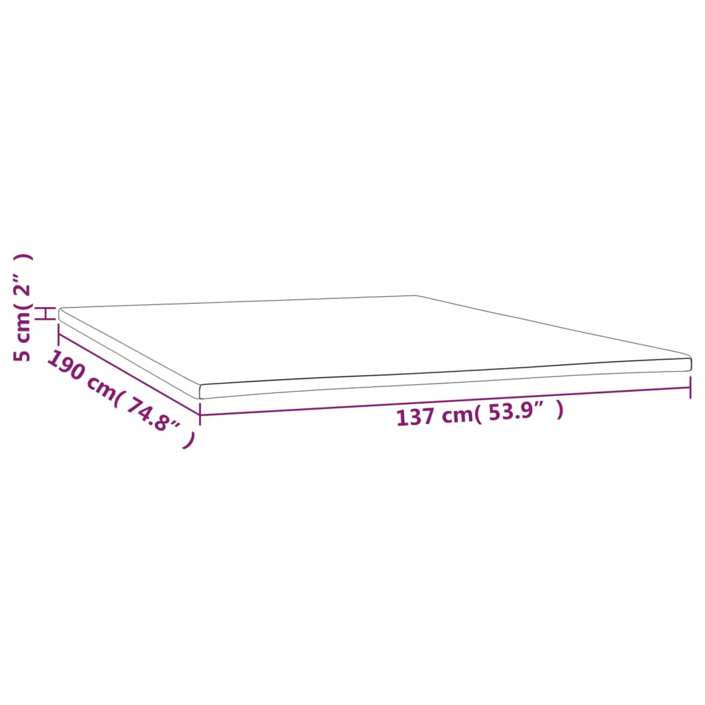 Topmatras full 137x190x5 cm