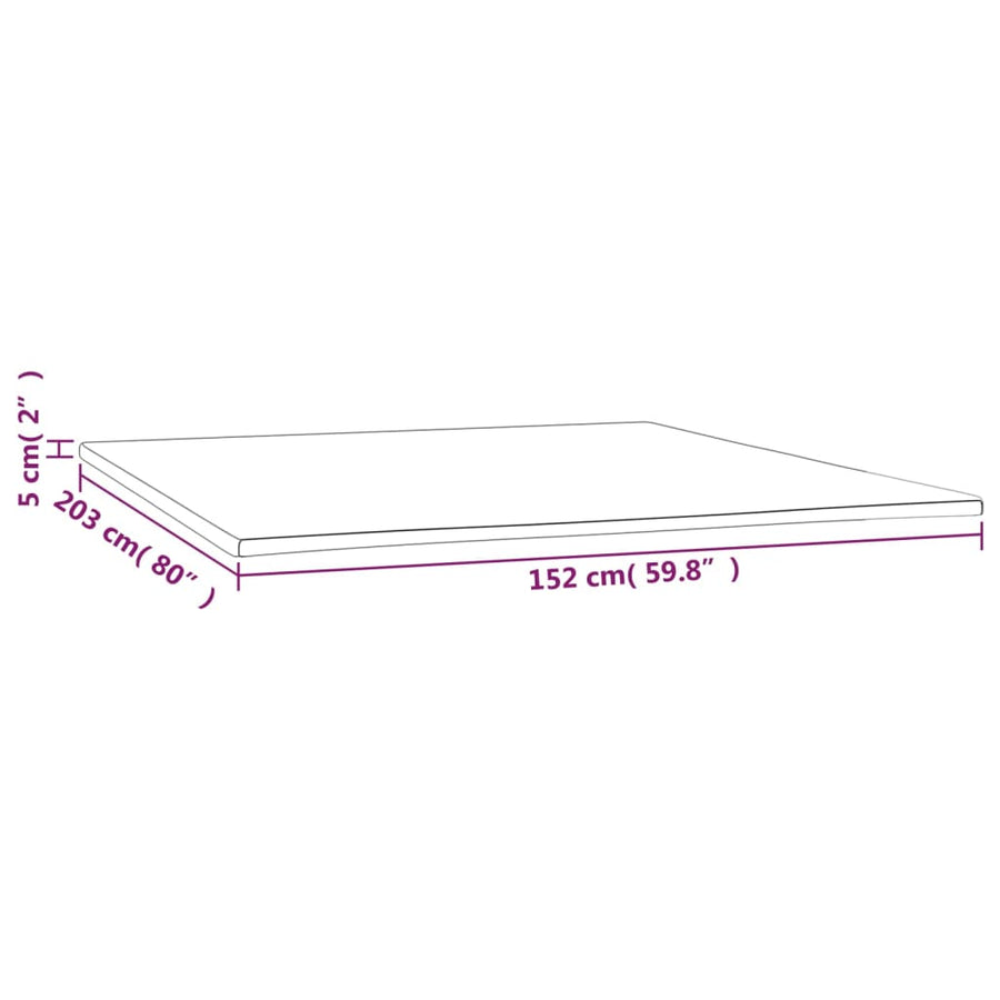 Topmatras queen 152x203x5 cm