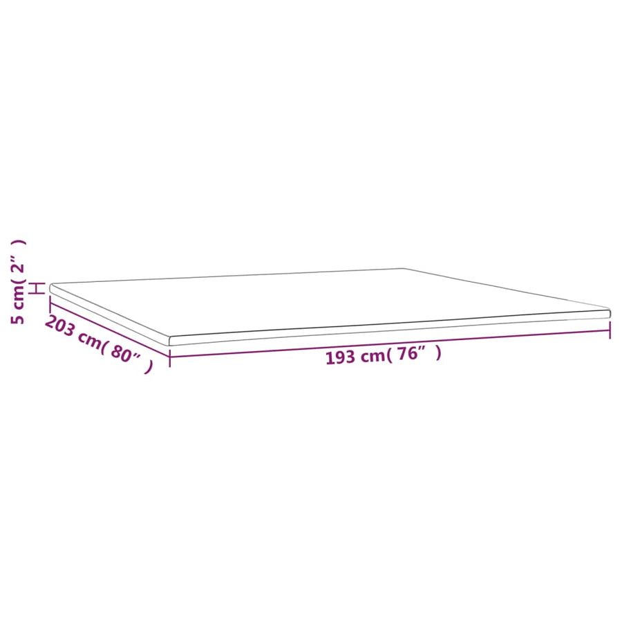 Topmatras king 193x203x5 cm