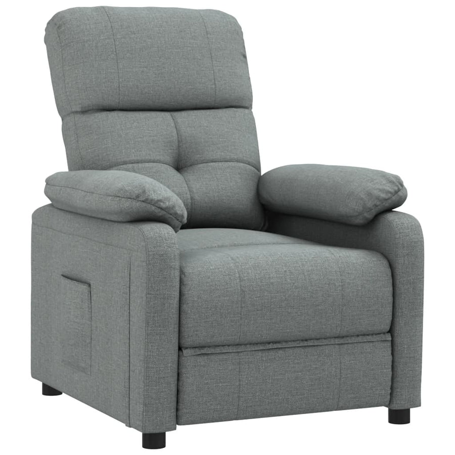 Fauteuil verstelbaar stof donkergrijs