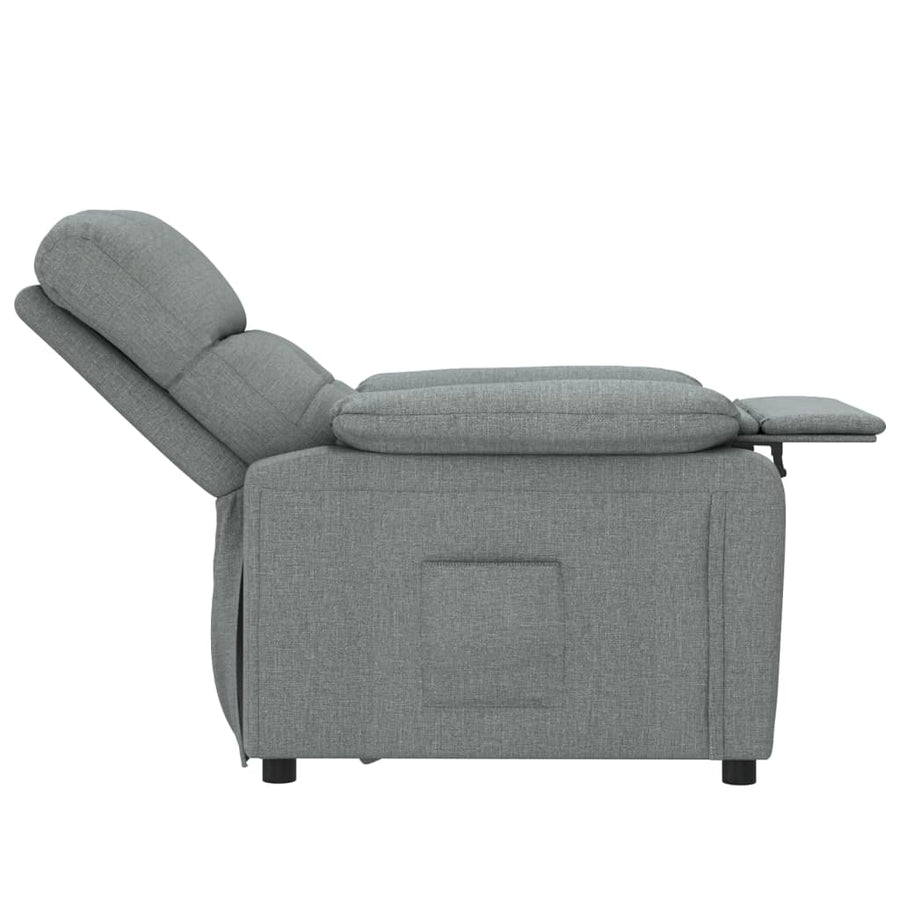 Fauteuil verstelbaar stof donkergrijs