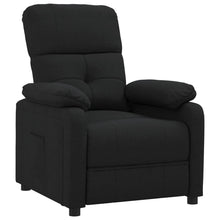 Fauteuil verstelbaar stof zwart