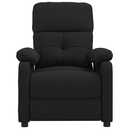 Fauteuil verstelbaar stof zwart