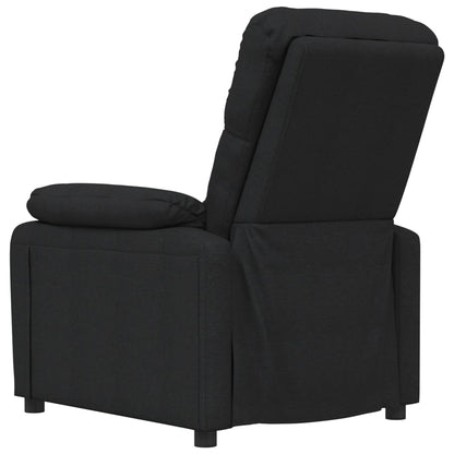 Fauteuil verstelbaar stof zwart