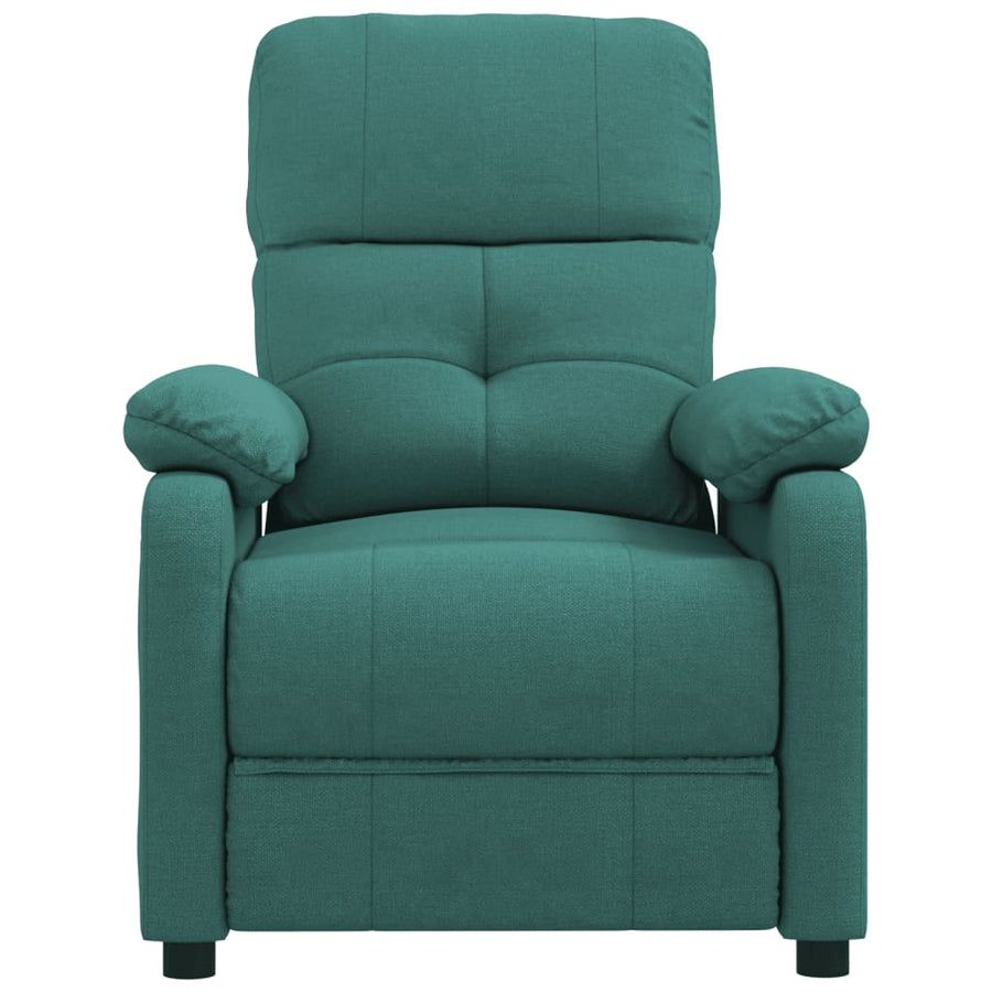 Fauteuil verstelbaar stof donkergroen
