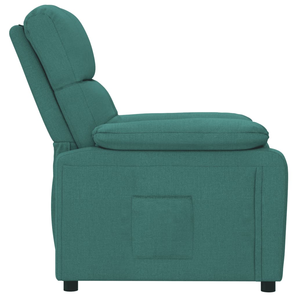 Fauteuil verstelbaar stof donkergroen