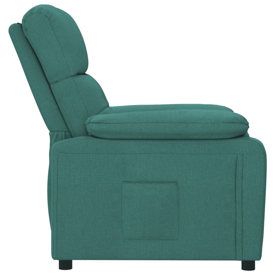 Fauteuil verstelbaar stof donkergroen