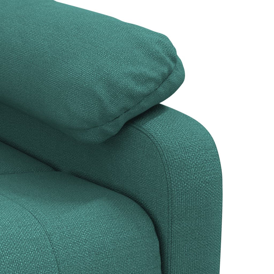 Fauteuil verstelbaar stof donkergroen