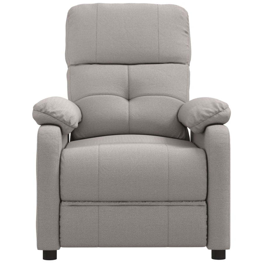 Fauteuil verstelbaar stof taupe