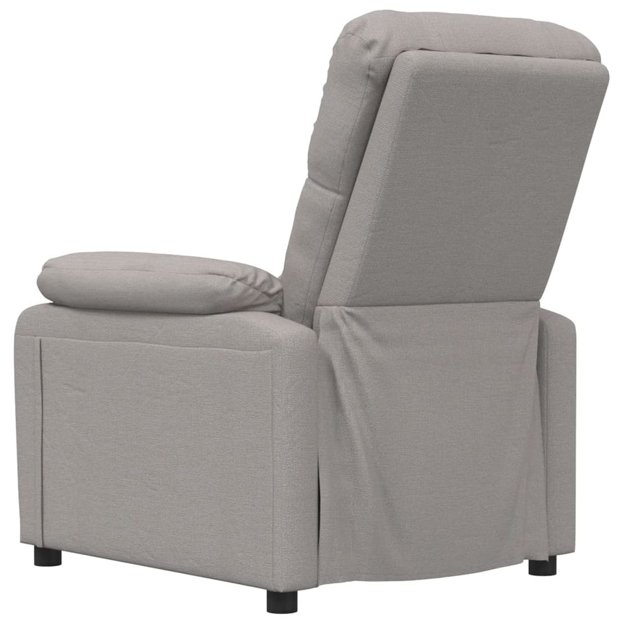 Fauteuil verstelbaar stof taupe