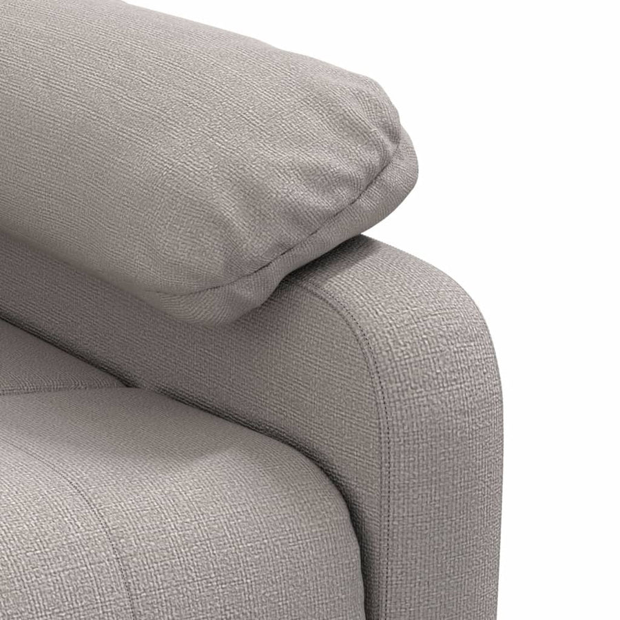 Fauteuil verstelbaar stof taupe