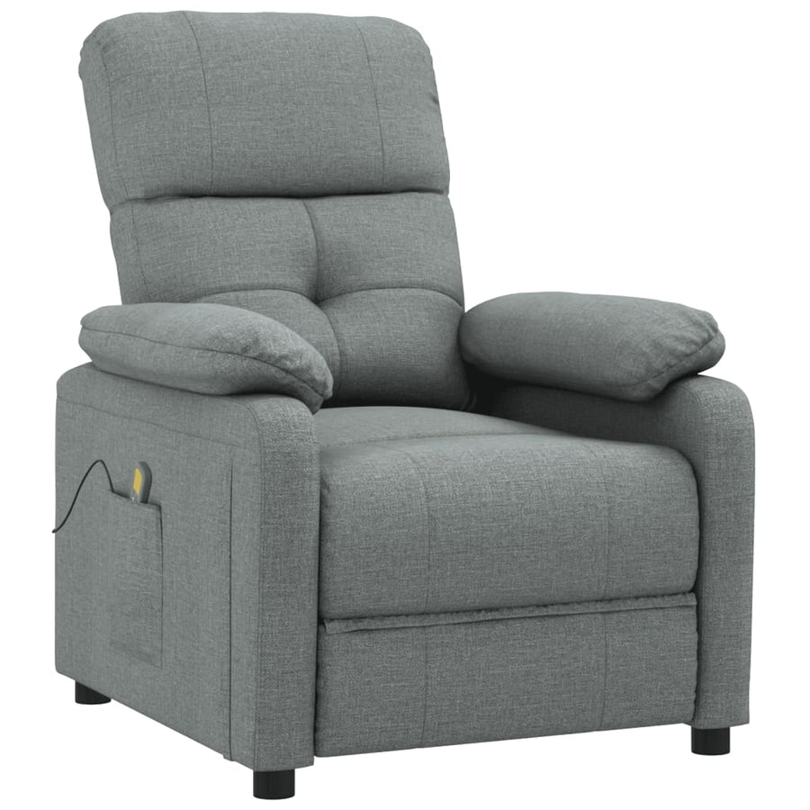 Massagestoel stof donkergrijs
