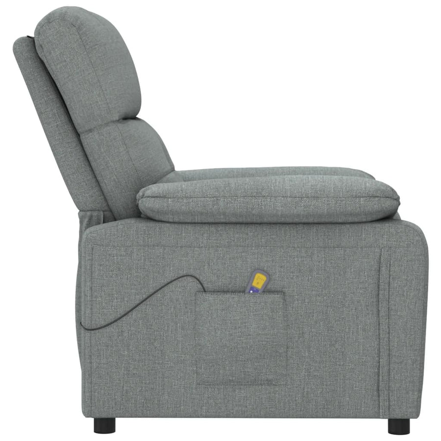 Massagestoel stof donkergrijs