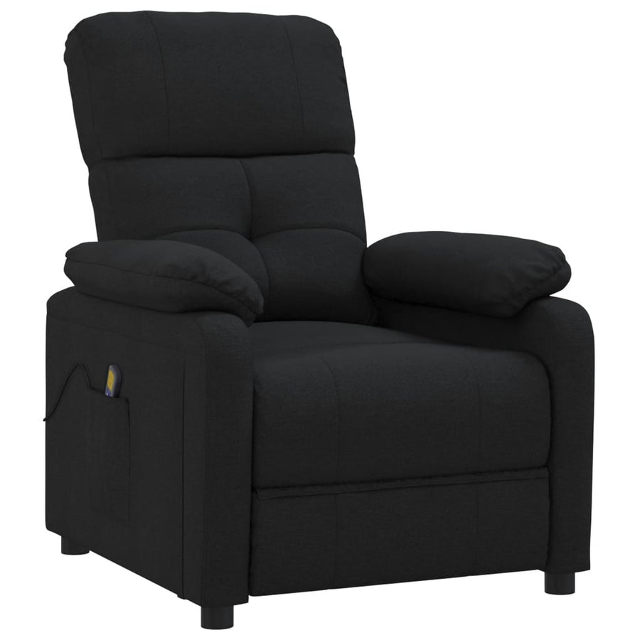 Massagestoel stof zwart