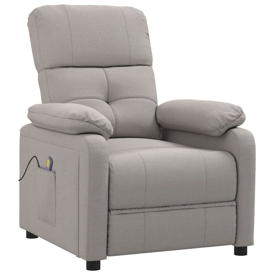 Massagestoel stof taupe
