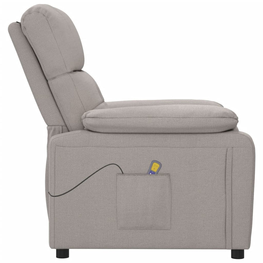 Massagestoel stof taupe