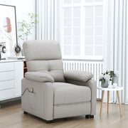 Massagestoel stof taupe 73x90x100 cm